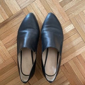 Black loafers